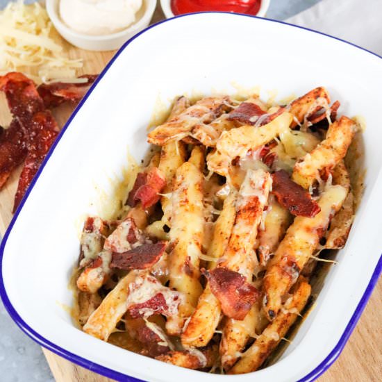 Cheese & Bacon Loaded Fries - Recipe photo by CurlysCooking
