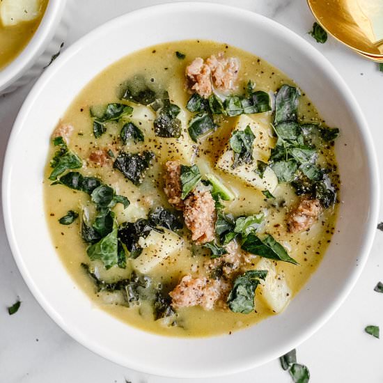 Gluten-Free Zuppa Toscana Soup - Recipe photo by rebeccataig.com