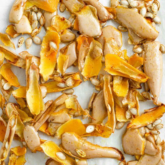 Butternut Squash Skins & Seeds - Recipe photo by tastythriftytimely