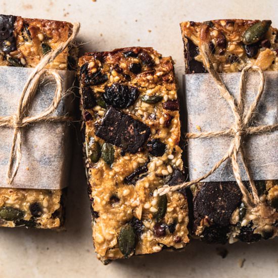 Muesli Slice - Recipe photo by Our Nourishing Table