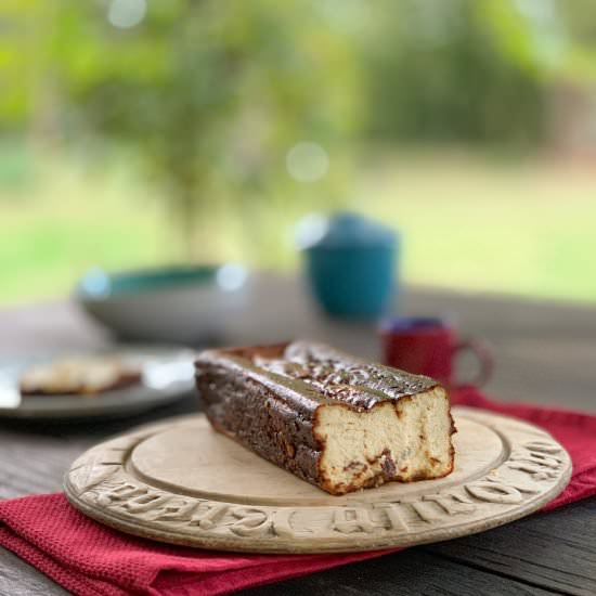 Basque cheesecake - Recipe photo by Healthy Epicurean