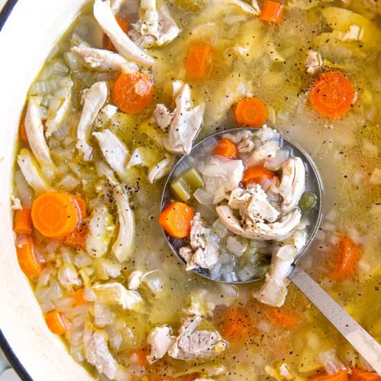 Chicken Barley Soup - Recipe photo by theforkedspoon