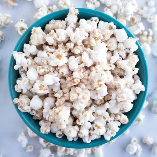 White Chocolate Churro Popcorn - Recipe photo by borrowedbites