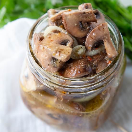 Marinated Mushrooms - Recipe photo by giftofhospitality