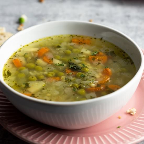 Green Peas Soup - Recipe photo by CookhouseDiary