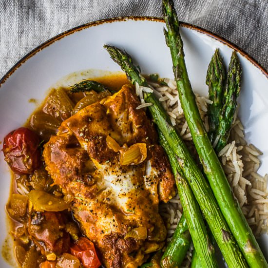 Cod in Curry - Recipe photo by thedanareneeway