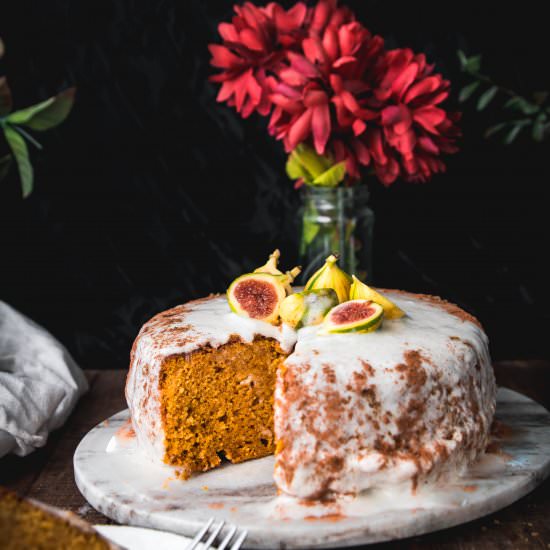 Pumpkin Cake with Brown Butter - Recipe photo by emily_garlichead
