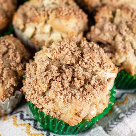 Gluten Free Apple Streusel Muffins - Recipe photo by therusticfoodie