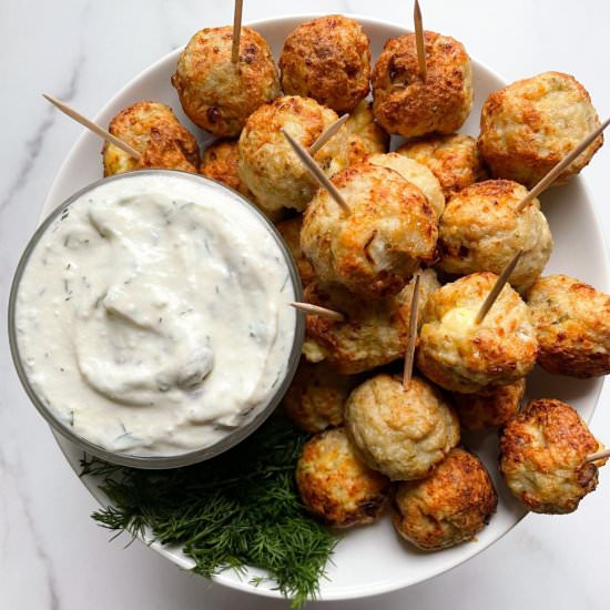 Air Fryer Greek Chicken Meatballs - Recipe photo by frozen_bananas_