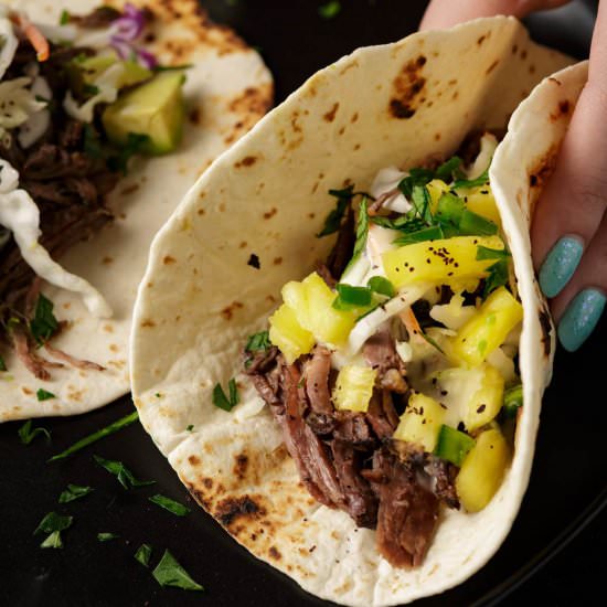 Slow Cooker Beef Carnitas - Recipe photo by Barbara Curry
