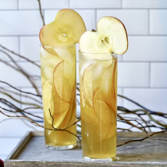 Hard Cider Sangria - Recipe photo by simmerandsauce