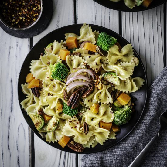 Vegetable Pasta with Sweet Potatoes - Recipe photo by Share the Spice