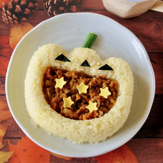 Vegan Soy Meat Keema Curry and Rice - Recipe photo by ochikeron