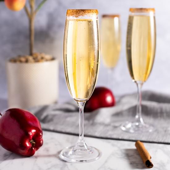 Caramel Apple Mimosa - Recipe photo by The Littlest Crumb