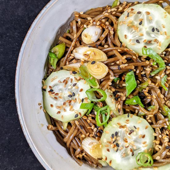 Sesame Soba - Recipe photo by The Buslife Kitchen