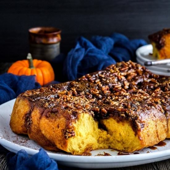 Pumpkin Sticky Buns - Recipe photo by taoofspice