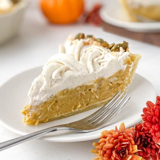 Pumpkin Coconut Cream Pie - Recipe photo by live to sweet