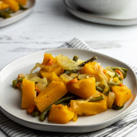 Baked Butternut Squash - Recipe photo by CookhouseDiary