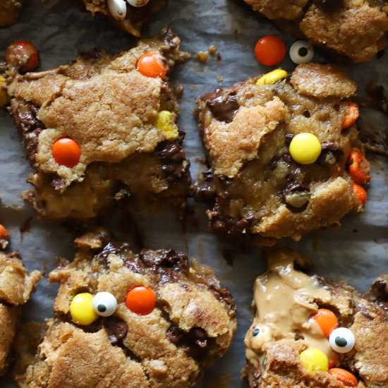 Peanut Butter Swirl Monster Cookies - Recipe photo by butternutandsage