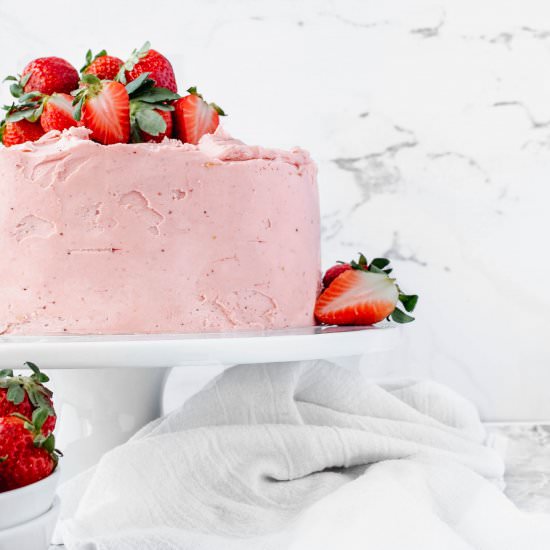 Lemon Strawberry Cake - Recipe photo by Chopnotch