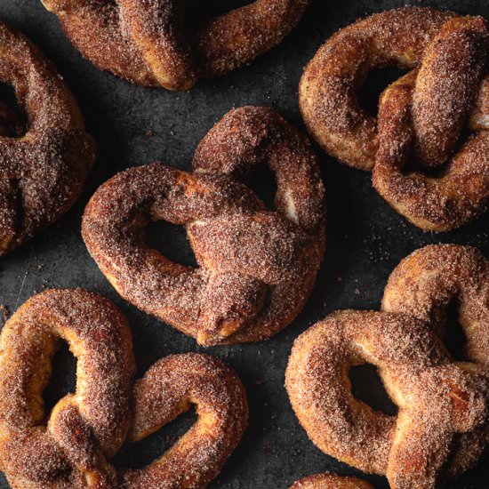 Pumpkin Spice Soft Pretzels - Recipe photo by Liv Vegan Strong