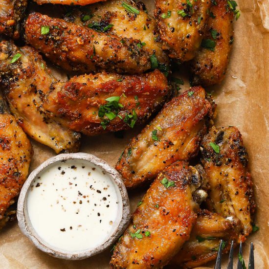 Lemon Pepper Wings - Recipe photo by lindseyeatsla