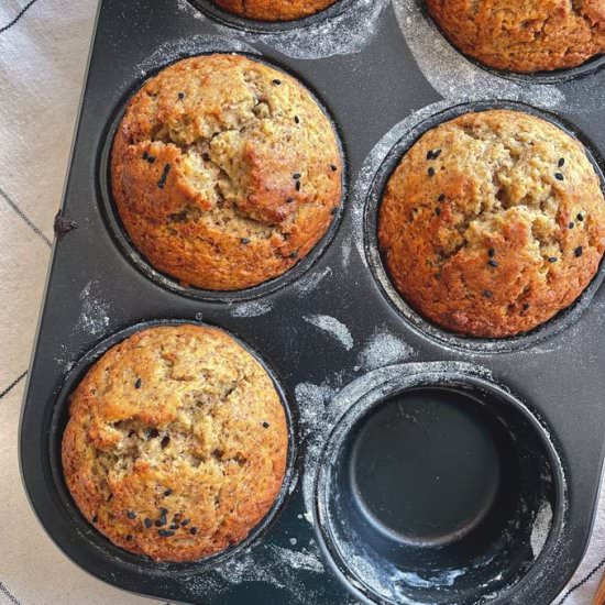 Ripe Plantain Muffins - Recipe photo by butfirstchai