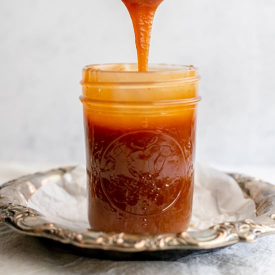 Easy Homemade Caramel Sauce - Recipe photo by thebakersalmanac