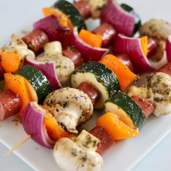 Sausage Kabobs - Recipe photo by cheerfulchoices