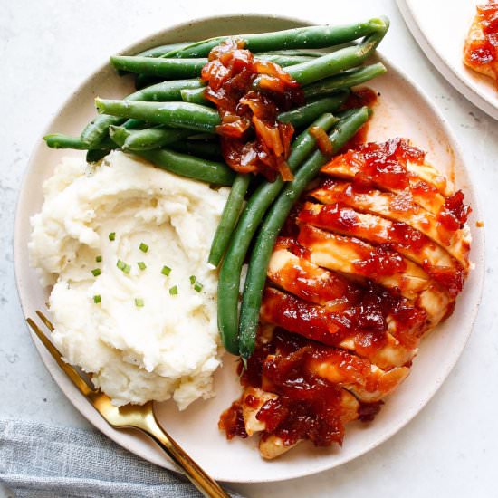 Baked Saucy Chicken - Recipe photo by thefigjar