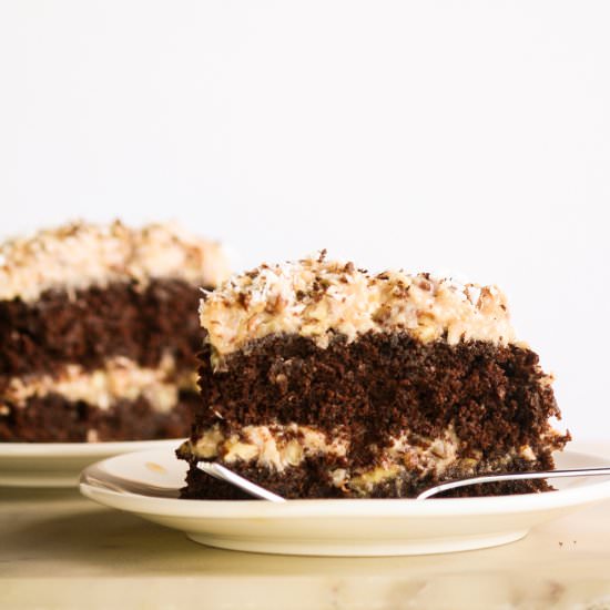 German Chocolate Cake - Recipe photo by The Desserted Girl