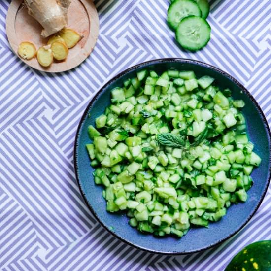 Cucumber Melon Salad - Recipe photo by ARE Living