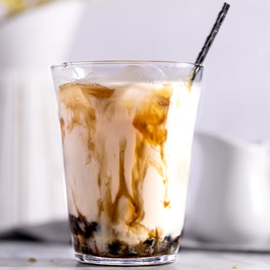 Brown Sugar Milk Tea - Recipe photo by The Littlest Crumb
