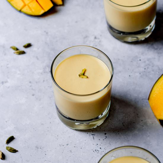Mango Lassi with Cardamom - Recipe photo by Searchingforspice