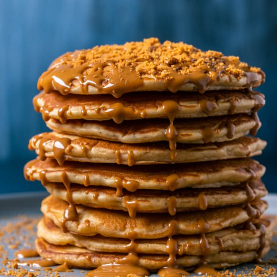 Biscoff Pancakes - Recipe photo by gimmethatflavor