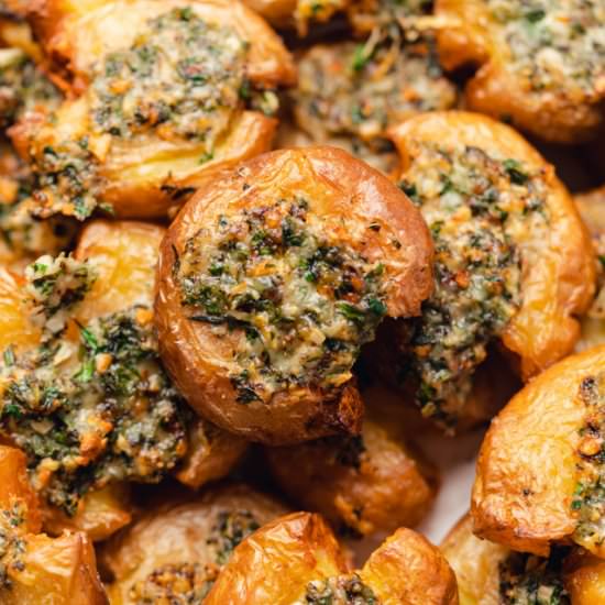 Air Fryer Smashed Potatoes - Recipe photo by afullliving