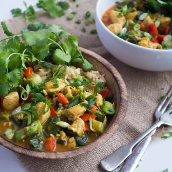 Easy Coconut Curry with Chicken - Recipe photo by fANNEtastic food