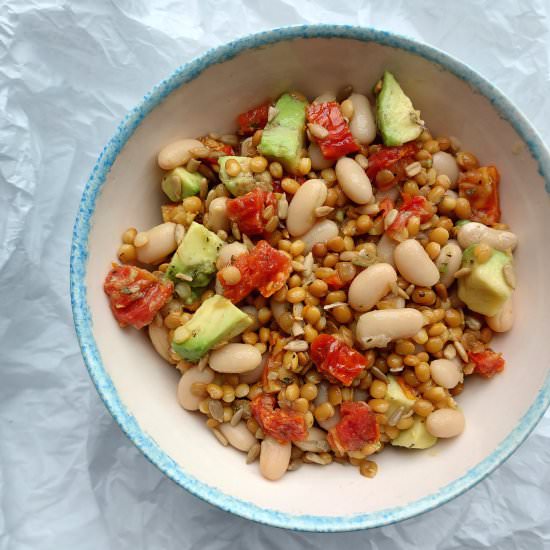 Lentil Avocado Salad - Recipe photo by Cooking and Cooking