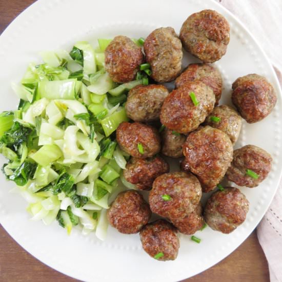 Baked Lamb Meatballs - Recipe photo by themidwestkitchenblog