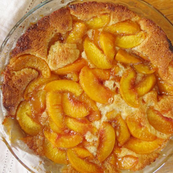 Easy Peach Cobbler - Recipe photo by themidwestkitchenblog