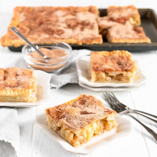 Apple Slab Pie (Apple Squares) - Recipe photo by Cinnamon Shtick
