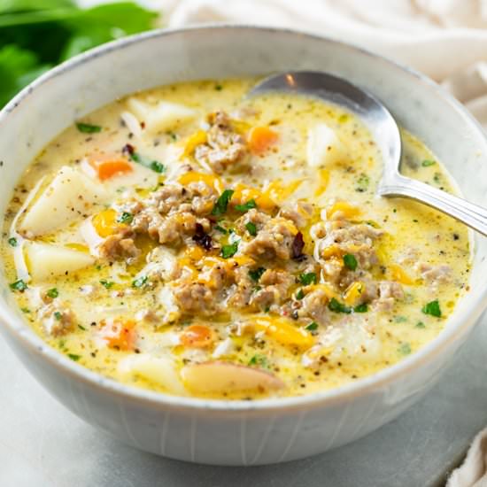 Sausage Potato Soup - Recipe photo by TheCozyCook