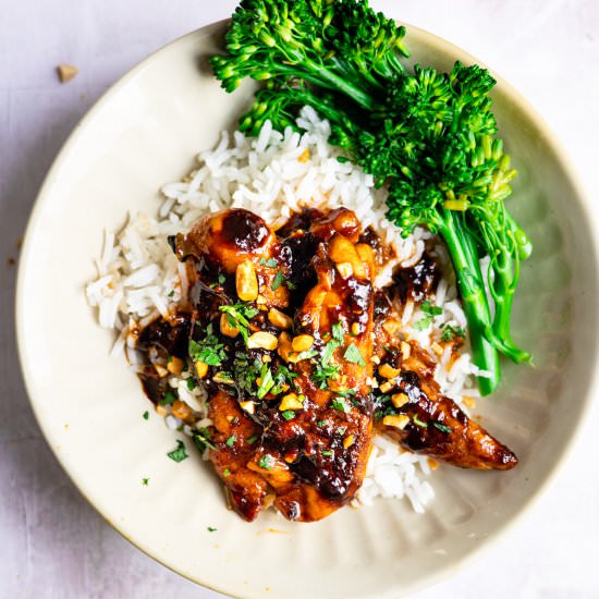 30 Minute Spicy Korean Chicken - Recipe photo by Salted Mint