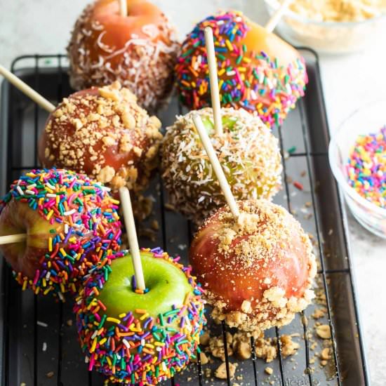 Caramel Apples - Recipe photo by culinaryhill