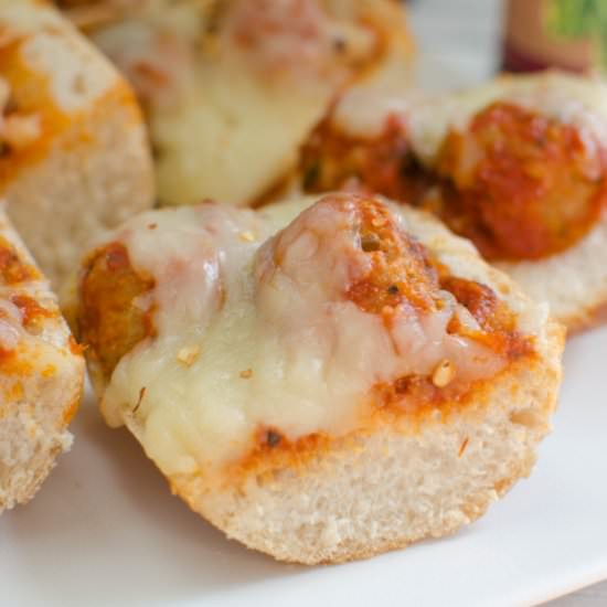 Meatball French Bread Pizza - Recipe photo by fakeginger