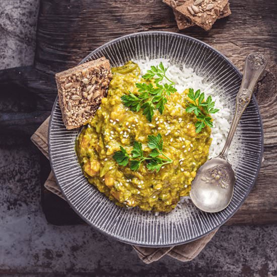 Sweet Potato & Cabbage Dhal - Recipe photo by RainbowInMyKitchen