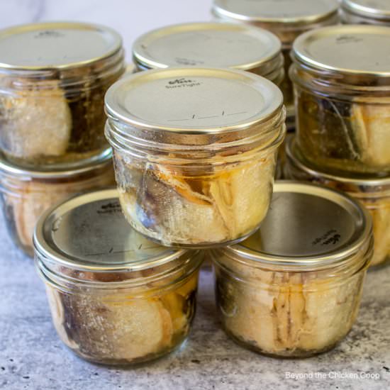 Canning Fish - Recipe photo by BeyondtheCoop