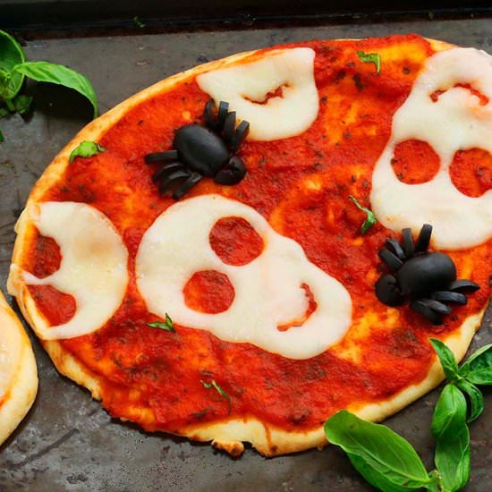 Halloween Pizza - Recipe photo by kitchenathoskins