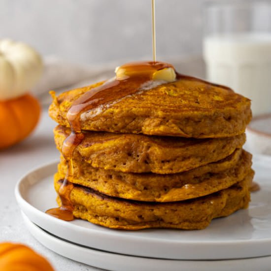 Fluffy pumpkin pancakes - Recipe photo by lifestyleofafoodie