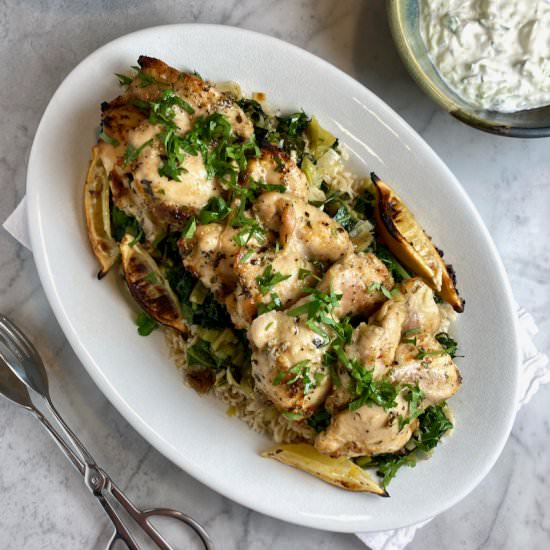 Sheet-Pan Lemon Chicken - Recipe photo by thebrookcook.wordpress.com